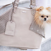 Elva Nude Luxury Dog Carrier & Handbag by Labbvenn